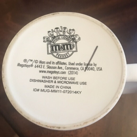 M&M Red & Yellow Coffee Cup Officially Licensed 2014‎ Megatoys - Picture 2 of 7